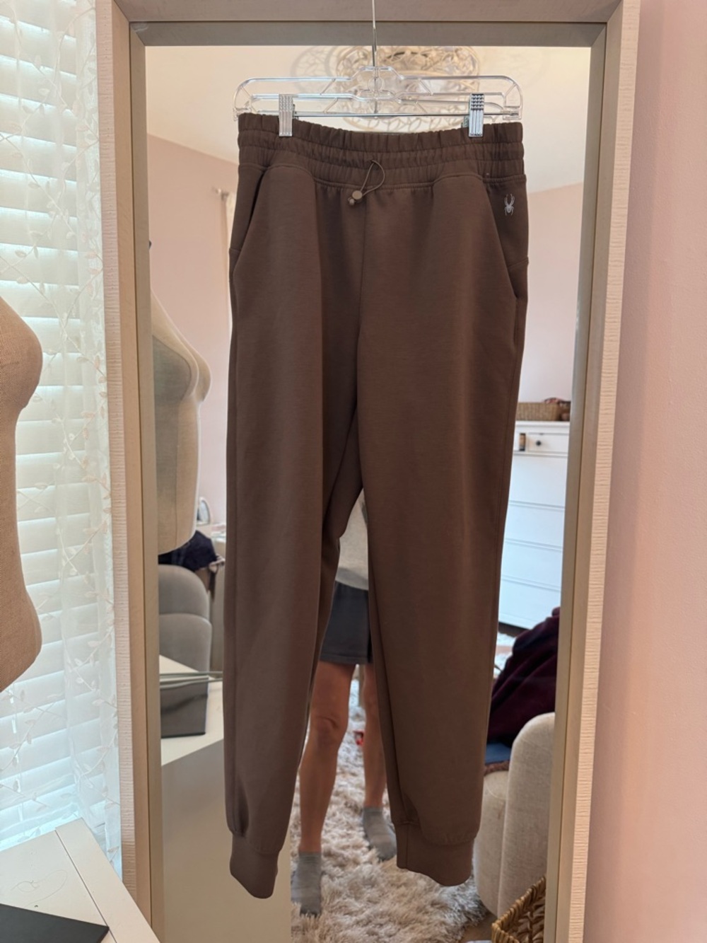 Spyder Men's Brown Elastic-Waist Joggers